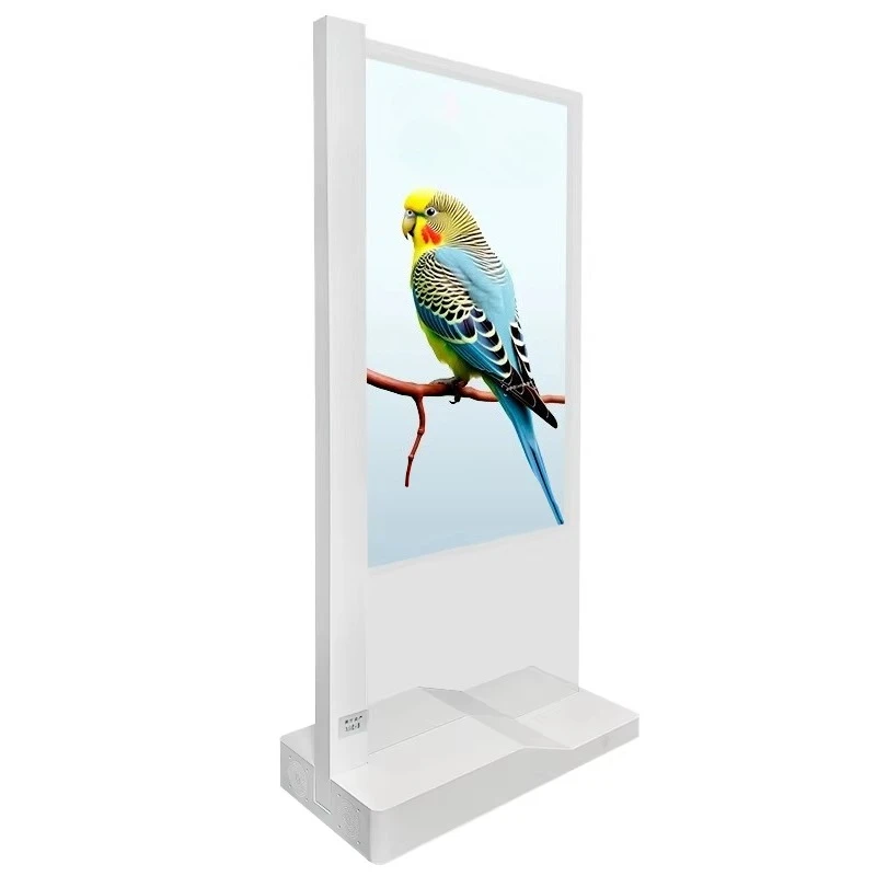 Verkoop van speciaal ontworpen reclame digitale speler interactief smart screen staand transparant OLED signage