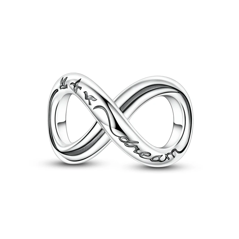 

925 Sterling Silver Charms Bead CZ Zircon Flying Bird: Endless Dreams Dangle Fit Original Bracelet DIY Women Jewelry Gift