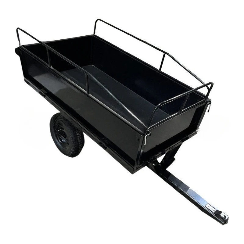 

2025Atv Garden Trailer Towing Trailer Farm Heavy Duty ATVs Trailer Dump Cart with Removable Side Walls