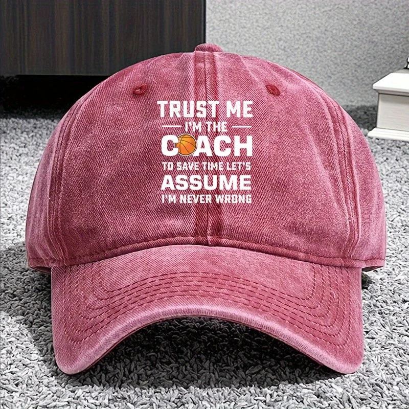 قبعة بيسبول عصرية لمدرب كرة السلة على اليمين دائمًا، قبعة بيسبول كلاسيكية للرجال والنساء لصيد الأسماك والسفر في الهواء الطلق