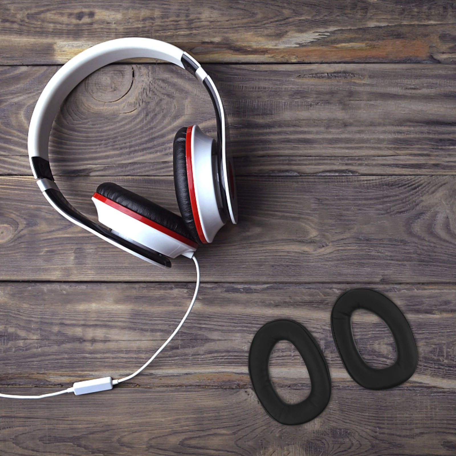 

Soft Headset Ear Pads Replacement Cushions Breathable Noise Blocking Flexible Earphone Covers for All Day