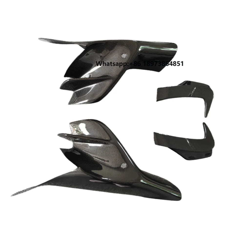 

Dry Carbon Fiber M-style Body Kit for Ferrari F8 Front Splitter and Front air Intake Automotive Parts