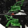 가와사키 NINJA 300 NINJA 250 2013-18 CNC 알루미늄 합금 오토바이 리어셋 발받침 풋 페그 페달 풋 페그 리어 세트 2