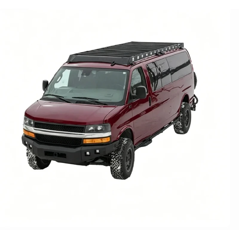 High Capacity Aluminum Alloy Industrial Profile Roof Cargo Rack Universal Van Exterior Storage Accessories
