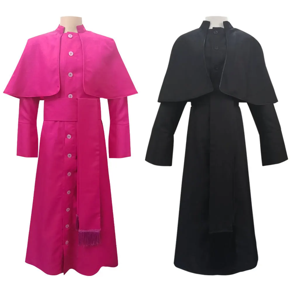 

XinboYuan New Church Priest Costume Stage Performance Outfit loween Theme Par Role-plang Costume Ethnic Stage Costume