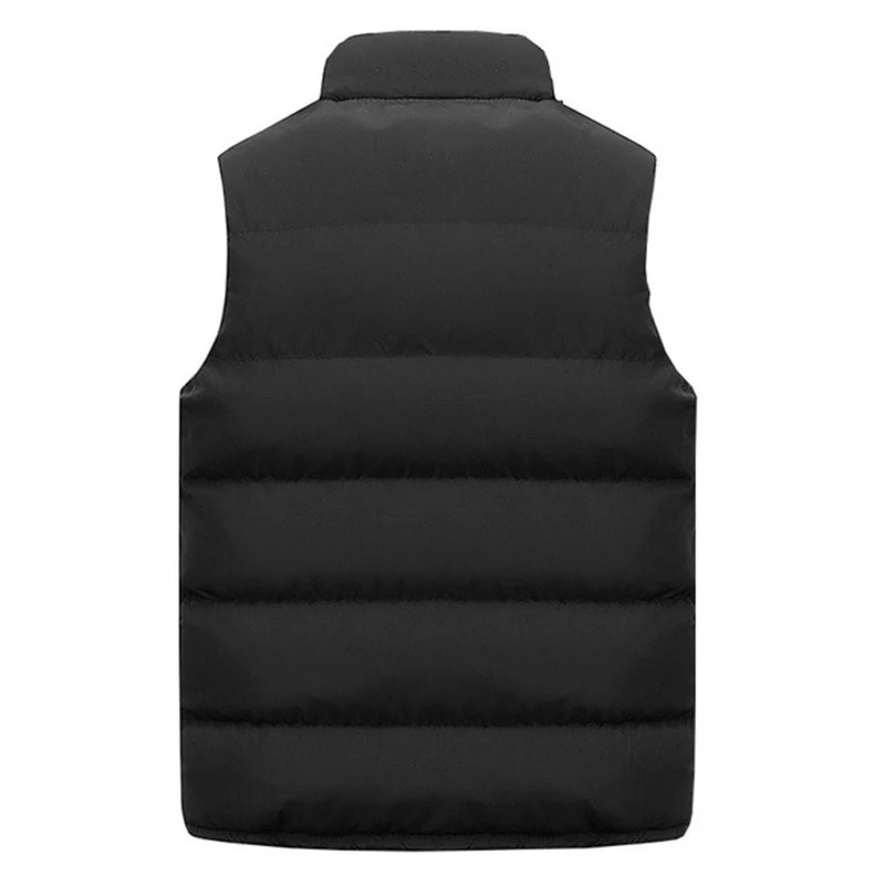 Men's Parkas Coat Autumn Winter Casual Solid Sleeveless Vests Jacket Coats Men Comfort Warm Lightweight Padded Jackets Vest 6XL