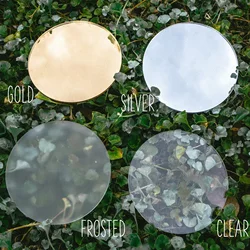 2/3/4 '' Gold Silver Transparent Black White Frosted Acrylic Disc DIY Painting Project for Circular Acrylic Decorative Plate