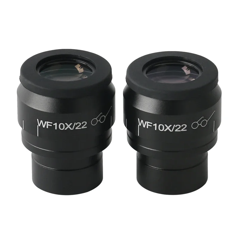 Adjustable Diopter Eyepiece WF10X VOF 22mm 23mm 24mm High Eye-point FMC Optical Lens for Stereo Microscope 30mm Mounting Size