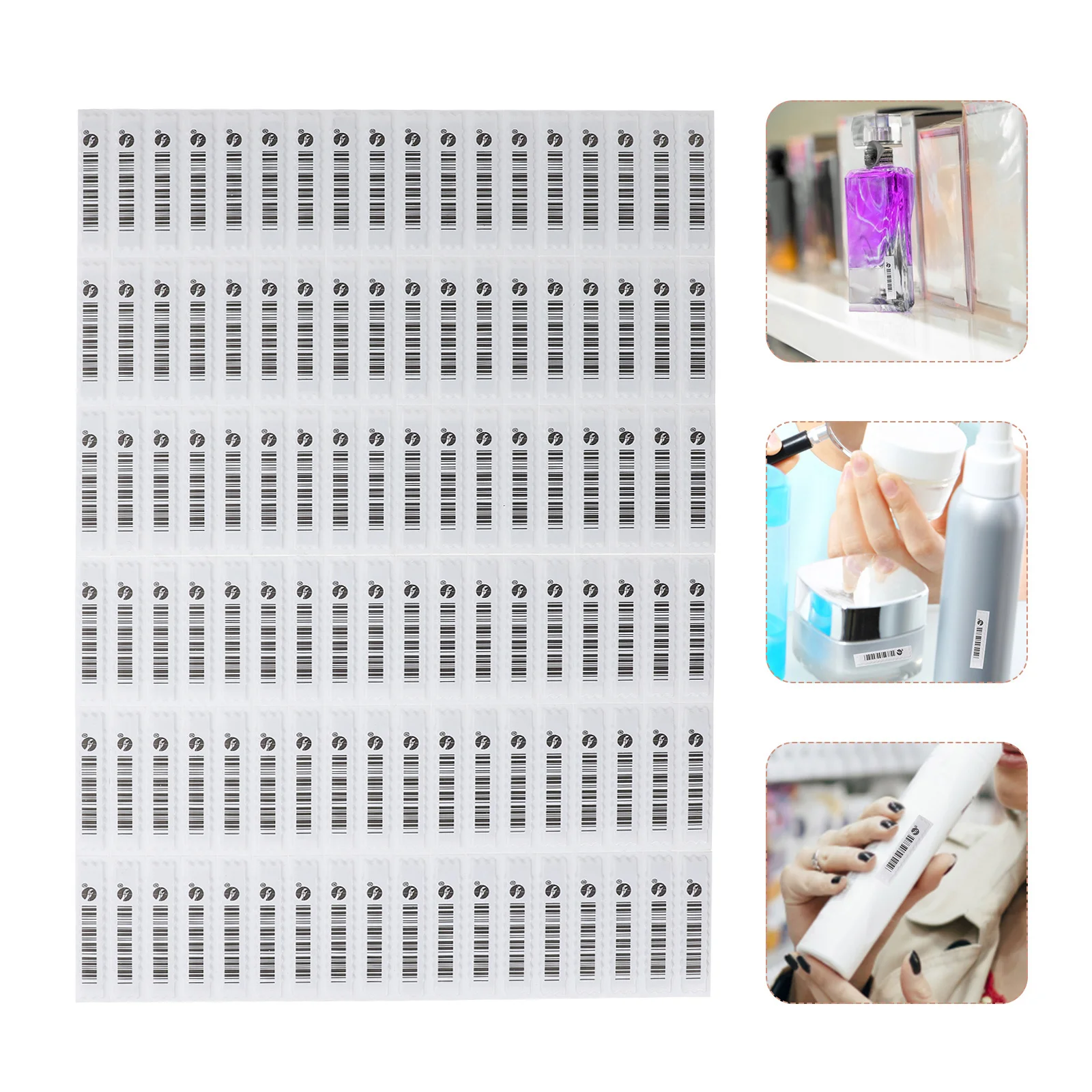 

108Pcs Commodity Anti-Theft Labels Lightweight Acoustomagnetic Stickers for Cosmetics Supermarket Security Goods Labels