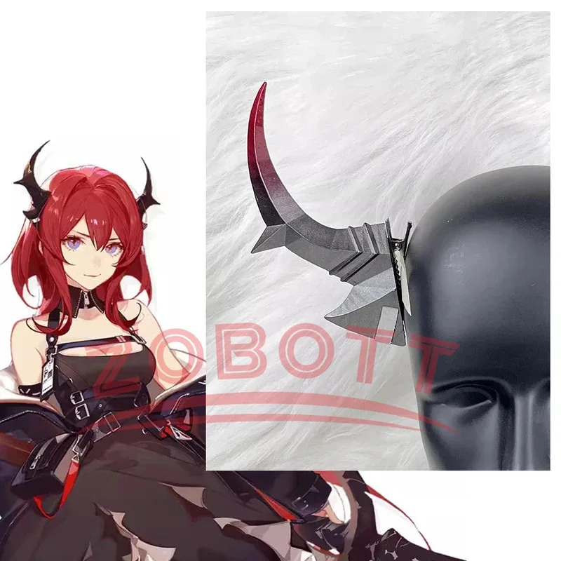 

Аниме Surtr Arknights, реплика для косплея, украшение, аксессуары для персонажей, аксессуары для Хэллоуина, Рождественской вечеринки, парик