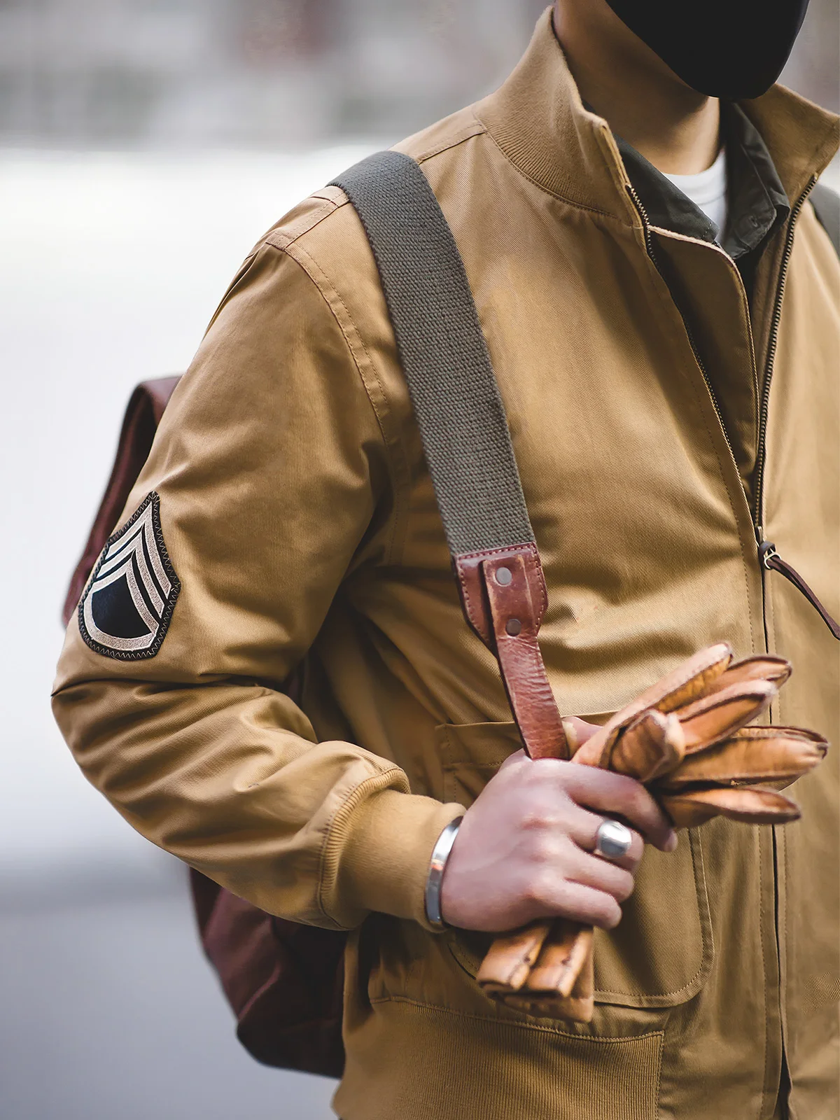 

Мужская весенняя хлопковая куртка Maden Workwear в американском ретро-стиле, цвета хаки, на молнии, для активного отдыха, в стиле Ameika