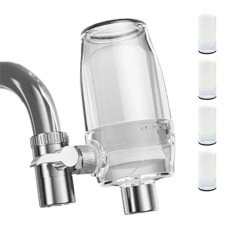 

AT44-Faucet Water Filter 2 Modes Sink Water Filter 360-Degree Rotating Bathroom Faucet Filter Sink Faucet Water Filter System