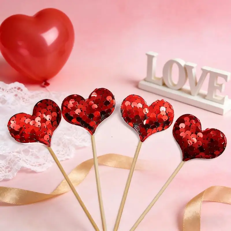 

(10 Pcs/pack)4.8x13cm Love Sparkle Signature Storyboard Decoration Wedding Cake Handmade DIY