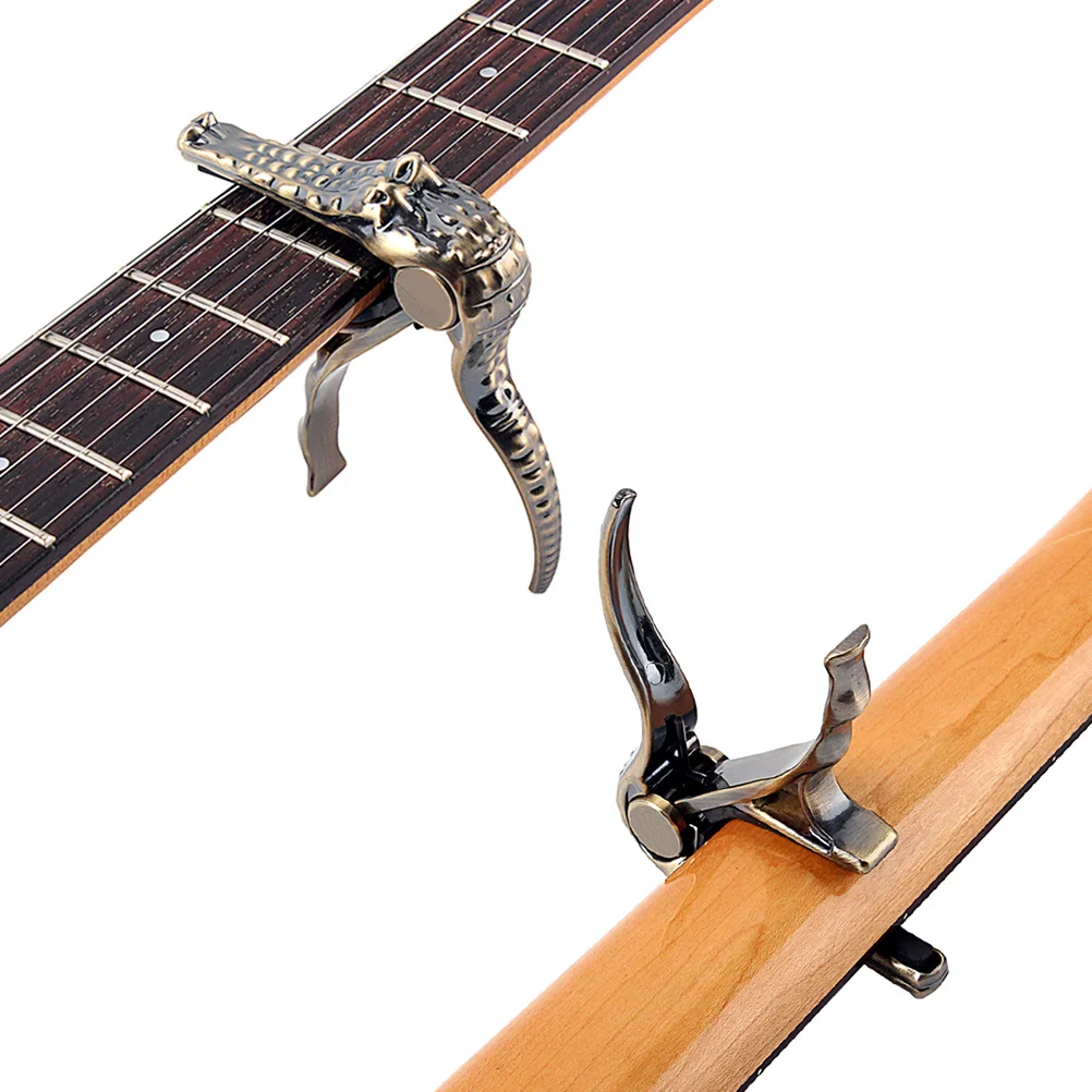 

Guitar Capo With Silicone Pad Quick Release Tuning Clamp For Acoustic Electric Classical Folk Guitar Ukulele Banjo