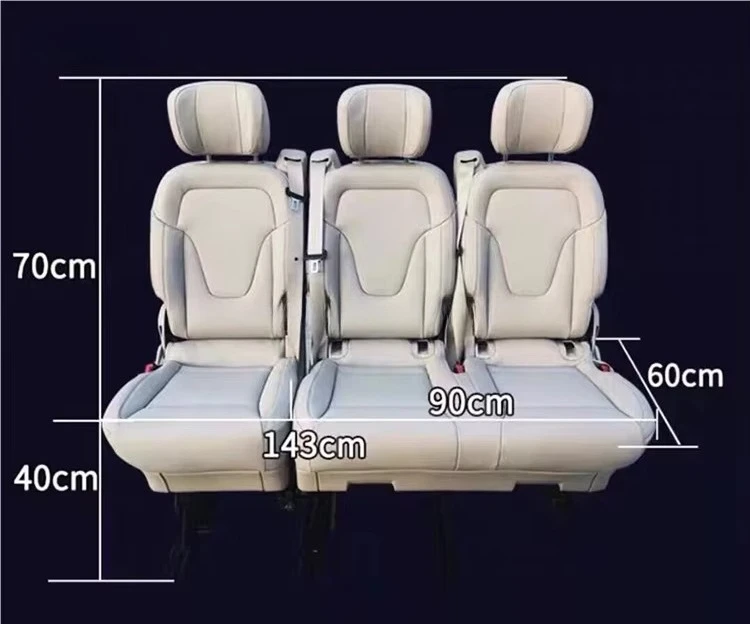 

Wholesale Factory Cheapest Car 3-Person Van Seat Beige and Black Original Rear Car Seat