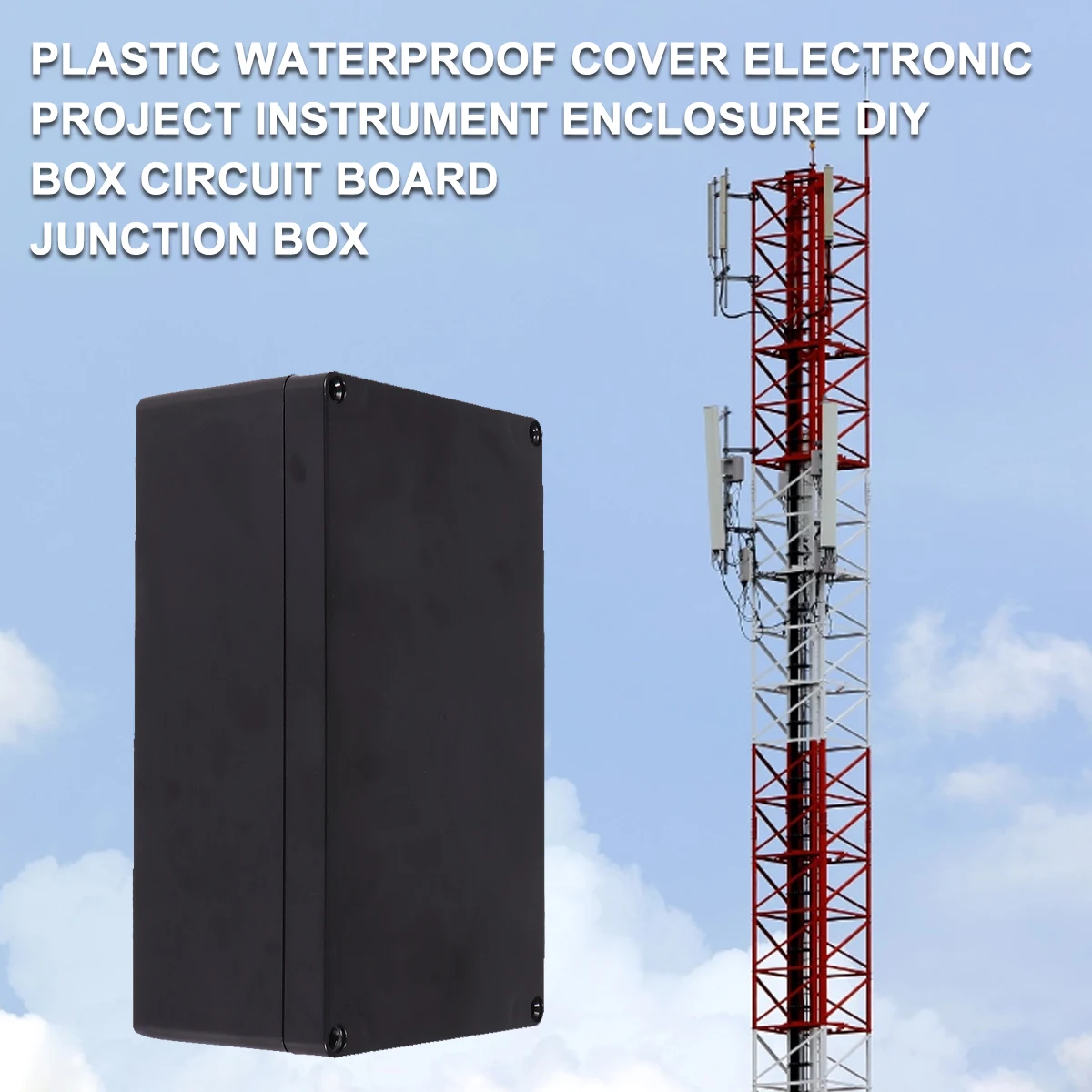 

1pc Waterproof Junction Box 200X120X75 Plastic Electric Project Enclosure Dustproof Sealed Outdoor Diy Circuit Board Case