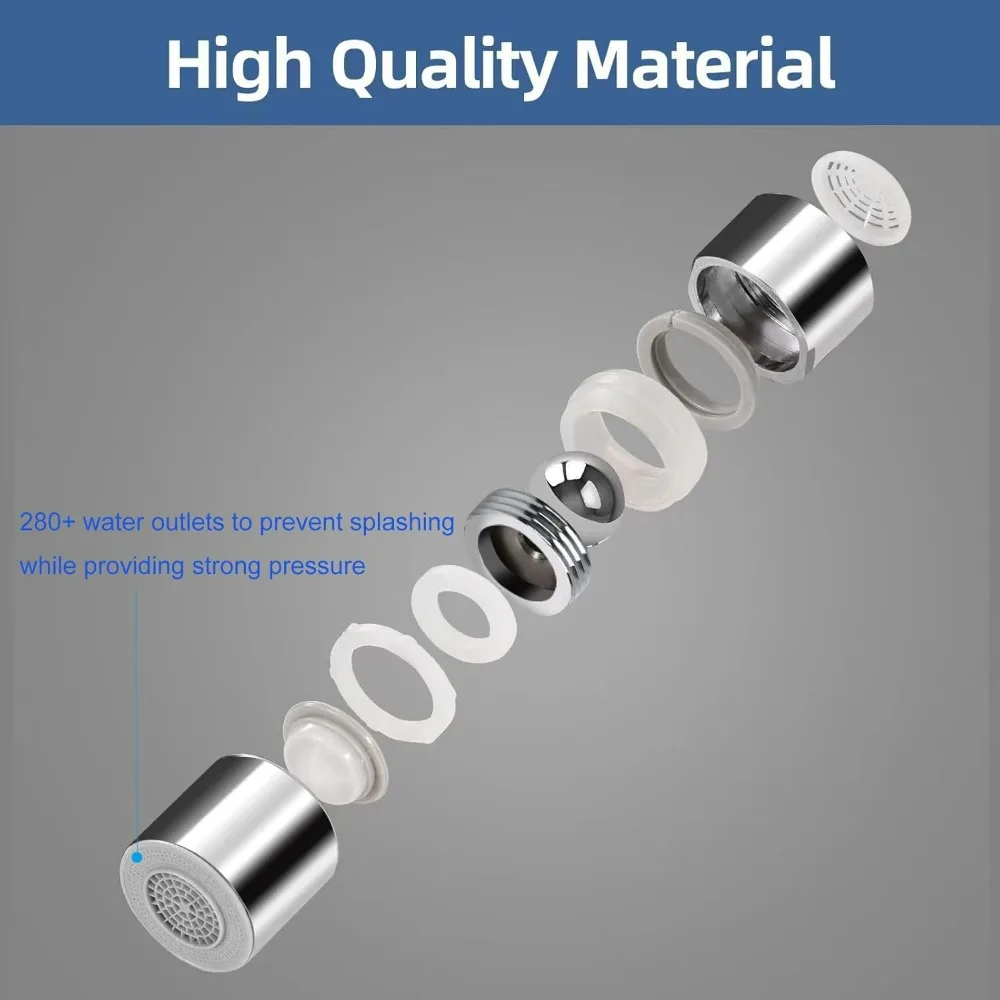 キッチン蛇口スプレーヘッド360 °   ユニバーサルスイベルデュアルモード蛇口バブラー浴室加圧アンチスプラッシュエクステンダーノズル