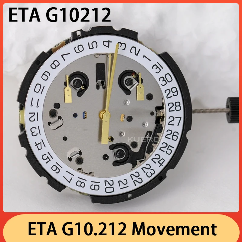 

NEW Original Swiss ETA G10.212 Movement 6Hands G10212 Quartz Movement Replacing G10.211 Watch Movement Repair Replacement Parts