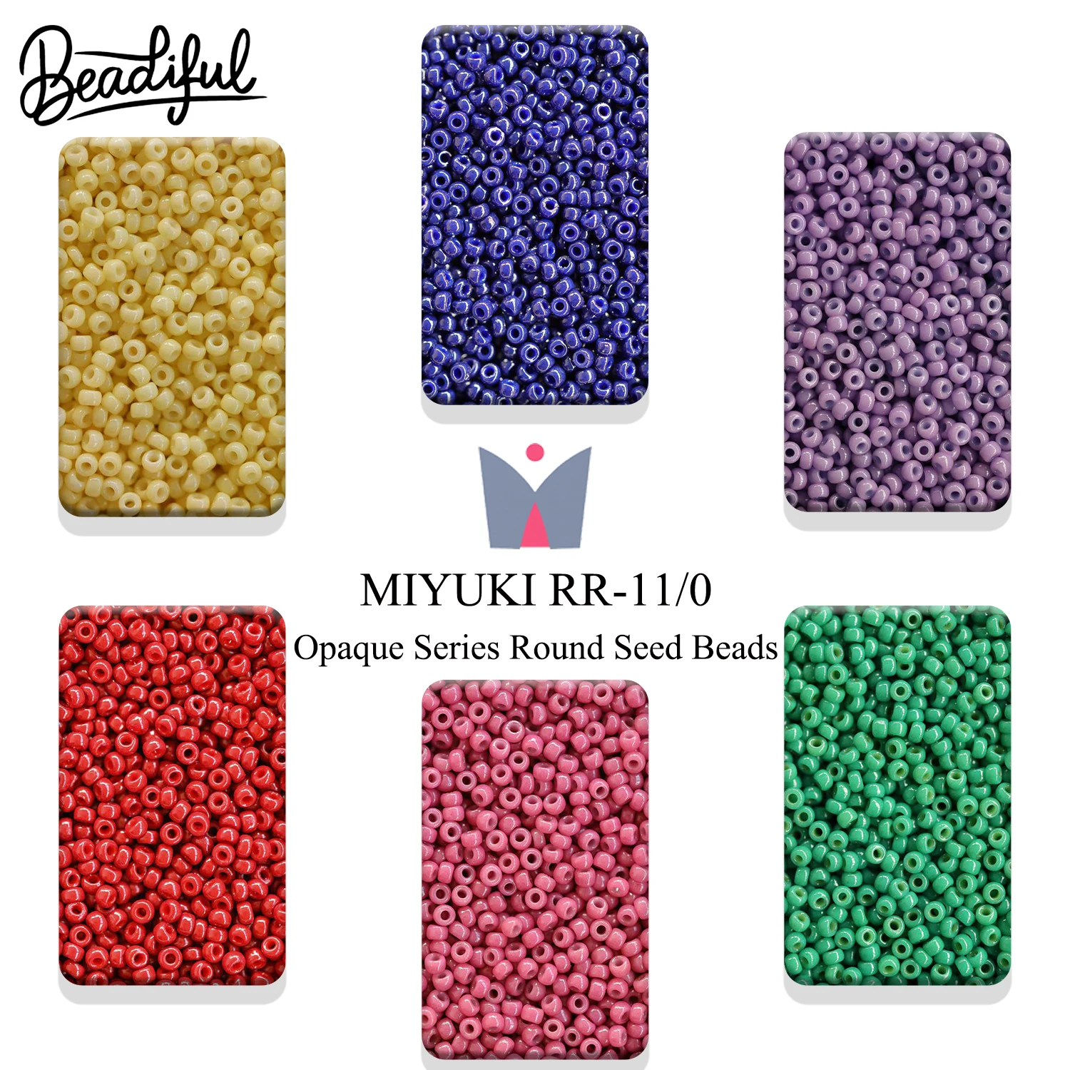 

Japan MIYUKI RR 2.2mm Opaque Beads 10g ~1000pcs Tube Pack – Solid Color Bracelet Necklace DIY Craft