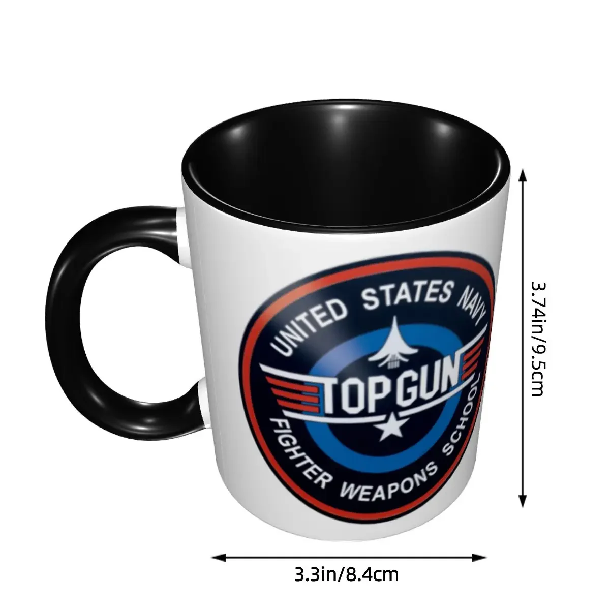 DIY Fighter Jets Top Gun Tom Cruise Maverick Ceramic Mug Personalized Air Force Coffee Cup Creative Present