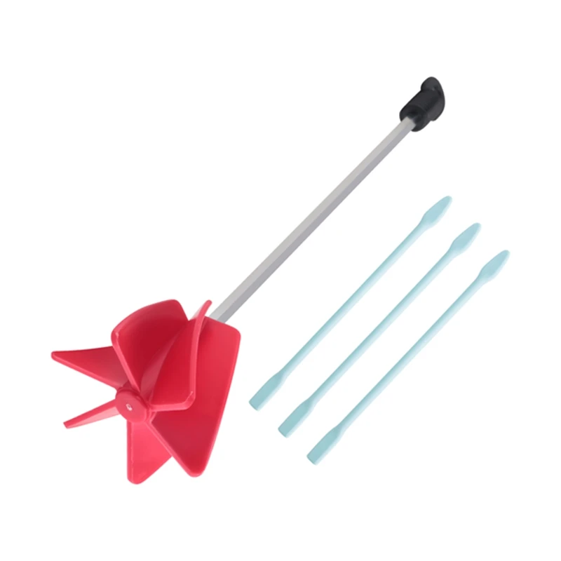 드릴용 레드 시멘트 믹서 에폭시 믹서, 5 갤런 페인트 및 에폭시 송진 혼합 부속품, 콘크리트 믹서, 1 세트