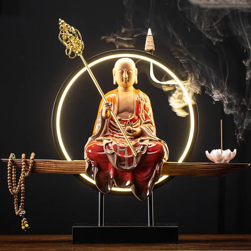 Ksitigarbha Bodhisattva Buddha Statue Worships The Family God Statue Buddha Ksitigarbha Zen Ornaments To Ensure Peace