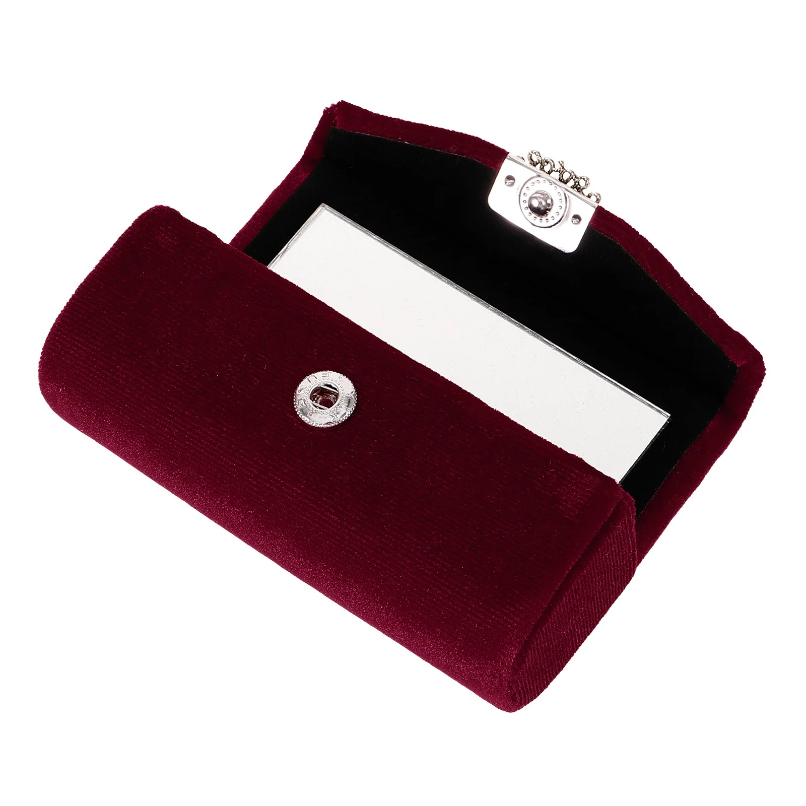 립스틱 케이스 휴대용 립밤 홀더 거울 메이크업 정리함 여행용 립스틱 컨테이너 여행용 파우치