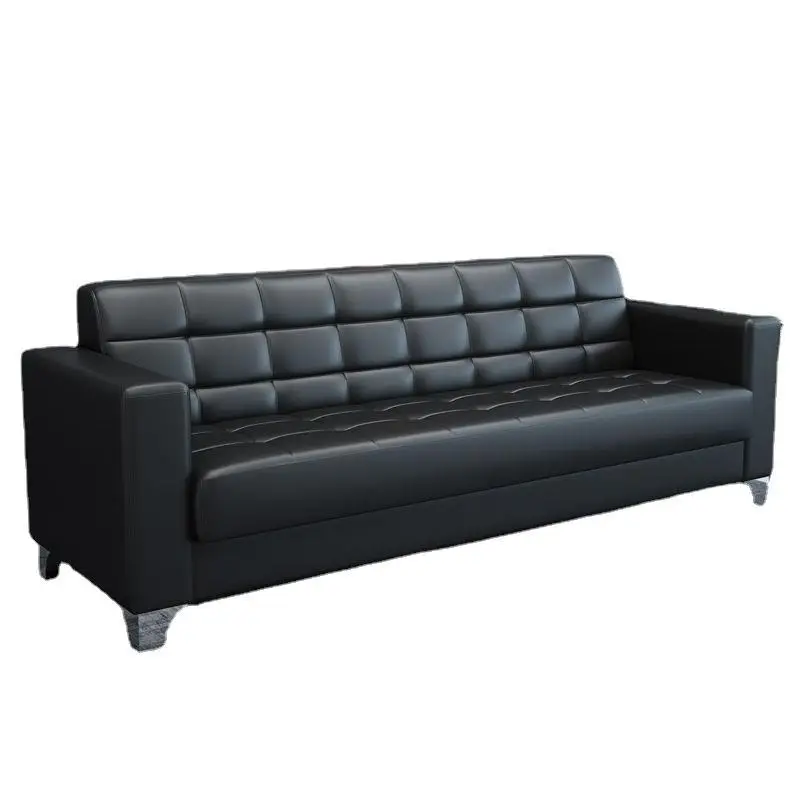 

Office, sofa, coffee table, combination, modern, simple, business, meeting guests, leather art