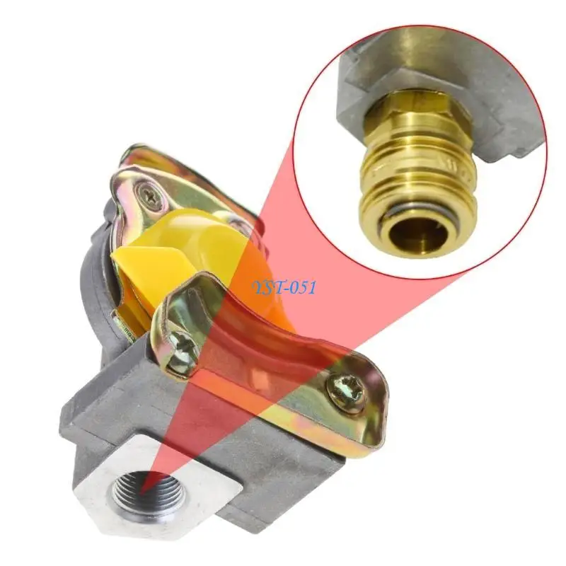 E15A Durable Clutch Head Red Metal Clutch Head with Compressed Air Coupling NW7.2