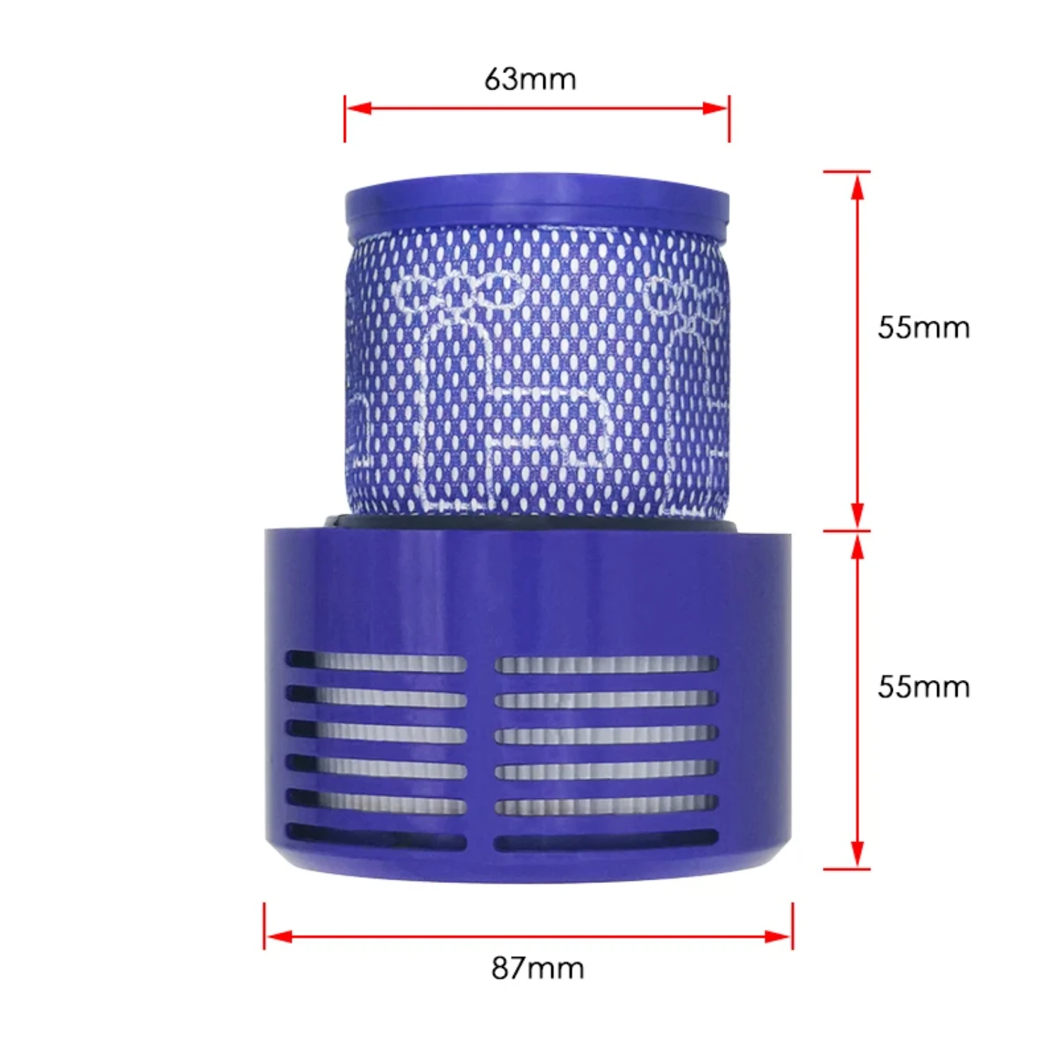 High-Efficiency Cutting-Edge Innovative Replaceable Big Washable Filter Unit for V10 Sv12 Cyclone Animal Absolute Total Clean Co