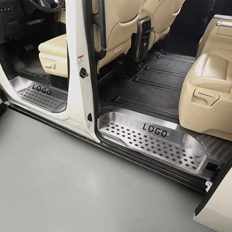 Car Styling Side Door Sill Protector Threshold Scuff Plate Welcome Pedal for Alphard