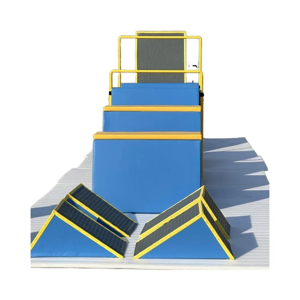 Nine-piece parkour obstacle course set