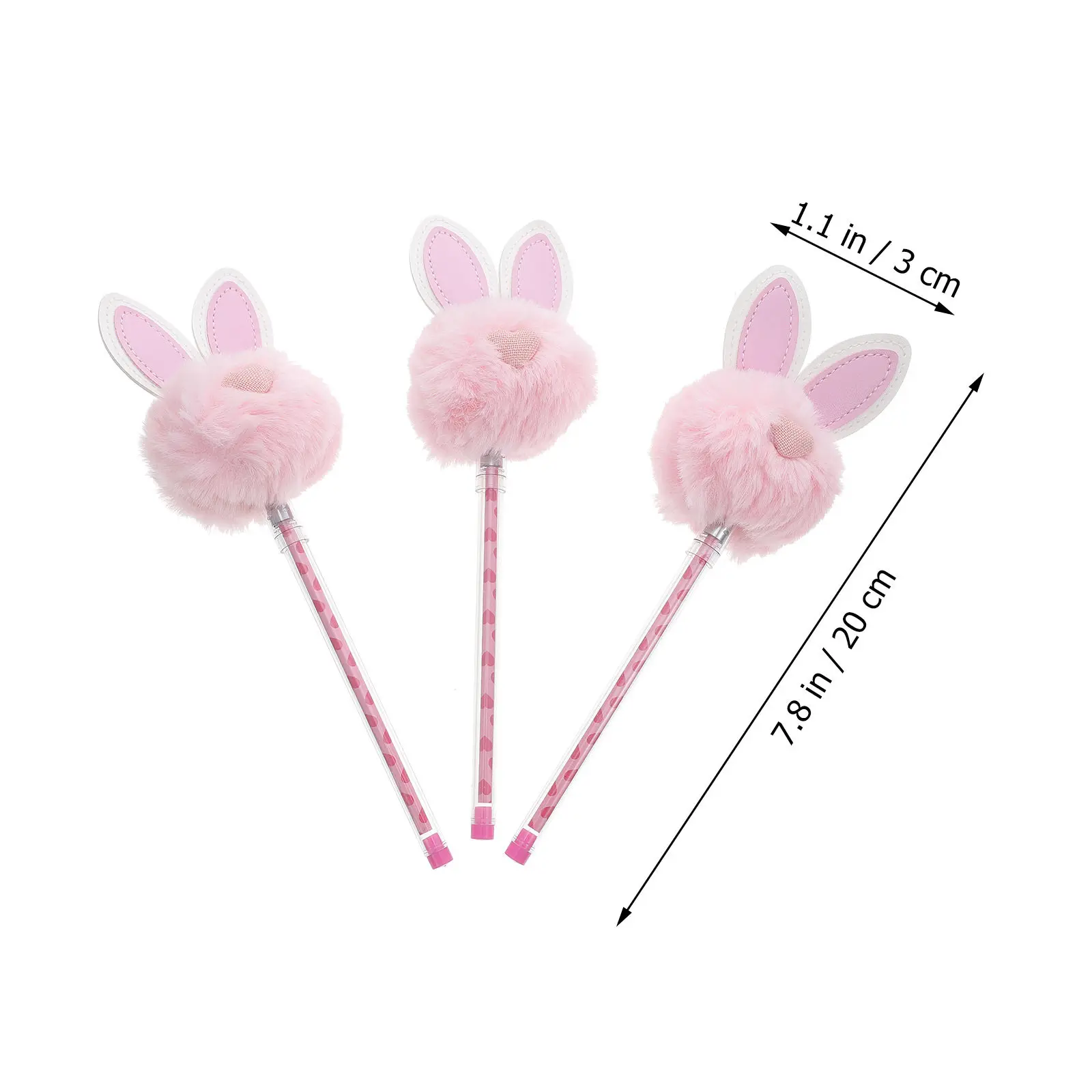 3Pcs Black Gel Pens For School Writing Pen Student 5MM Ink Fine Point Drawing Stationery Set Cat Cartoon