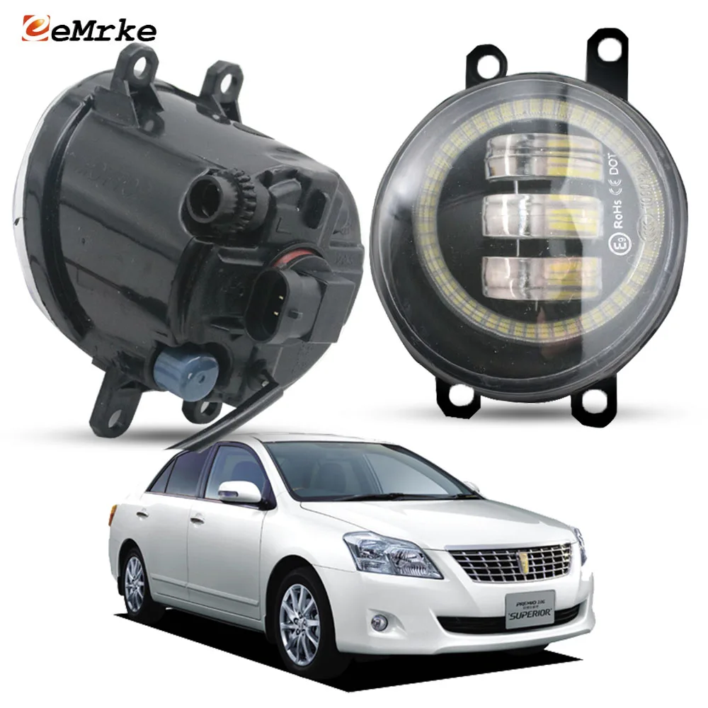 

Upgrade LED Fog Lights for Toyota Premio T26 T260 NZT260 ZRT260 ZRT261 Car PTF Lens Angel Eye DRL Driving Daytime Running Lamp
