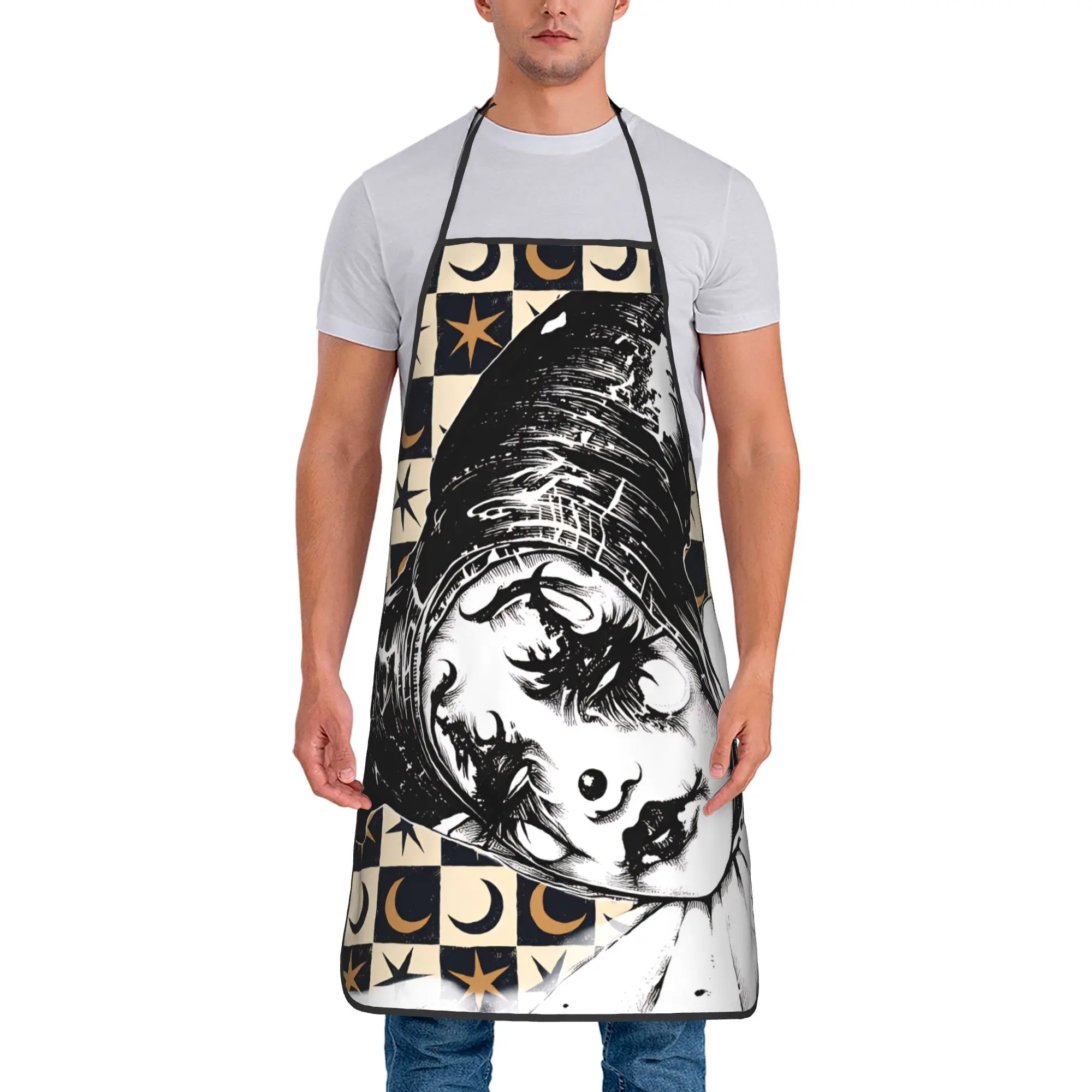 Playing Cards  Apron  Custom Household Kitchen Accessories Work Manicure Aprons without Pocket