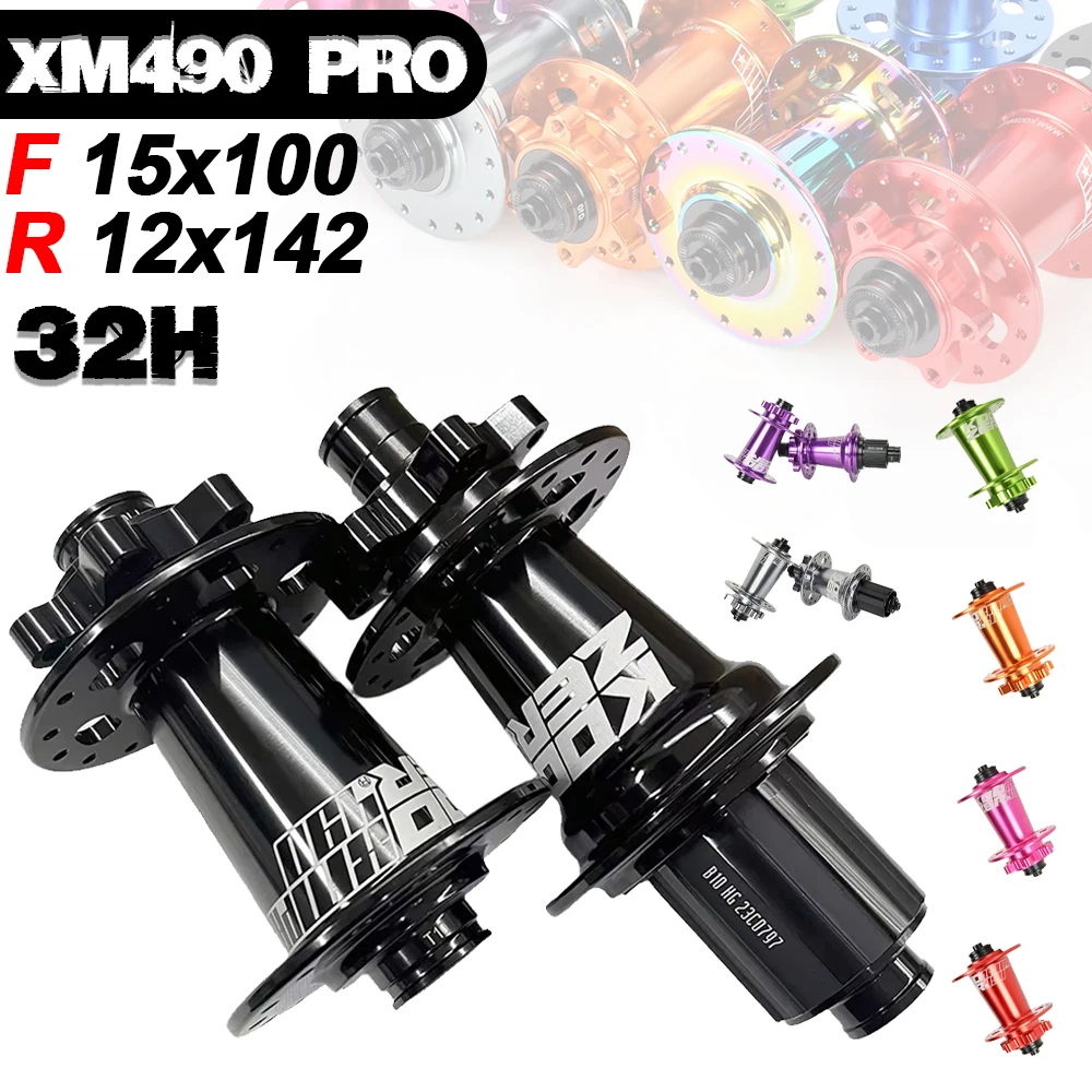 

KOOZER XM490 PRO 32 Holes Mtb Hubs Thru Axle 12x142 Rear Hub 15x100 Front Hub Mountain Bike Hubs 32h Bicycle Accessories