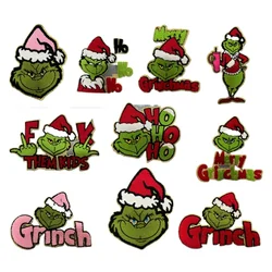 Ironing Patch Oversized Christmas Santa Claus Snowman Jacket Hoodie Sticker Clothing Decoration Accessories Embroidery Badge