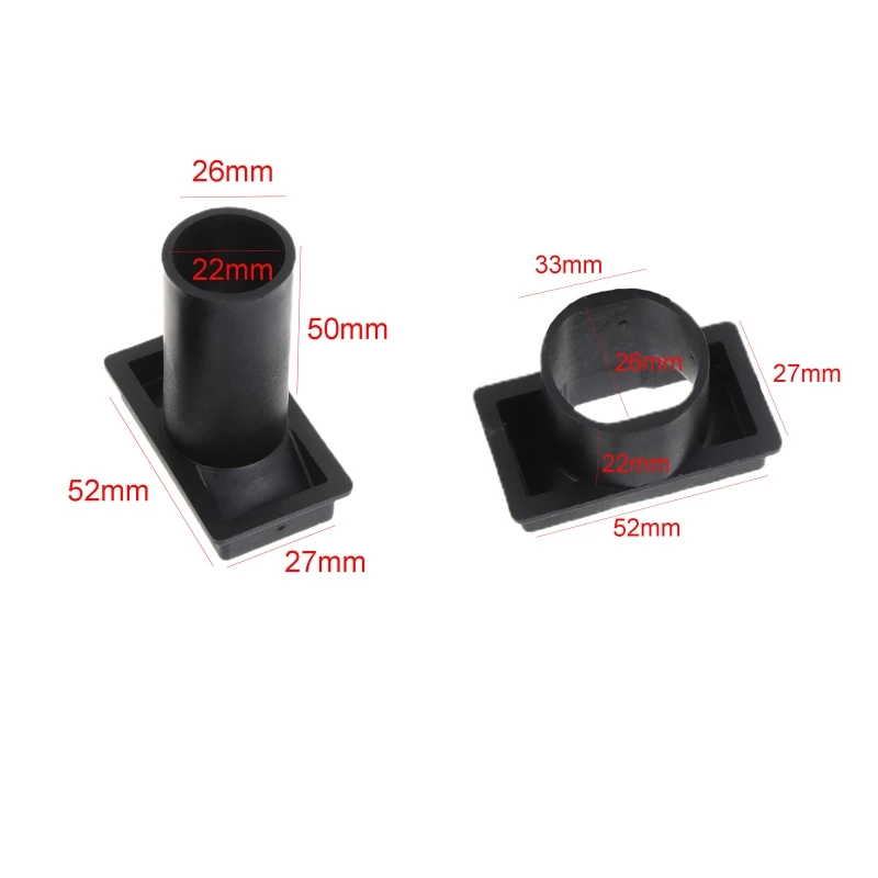 26mm 33mm Air Duct Outlet Exhaust Connector Joiner For 97x97x33mm Air Blower 9733 Cooking Air Blower Cooling Fan Drop Shipping