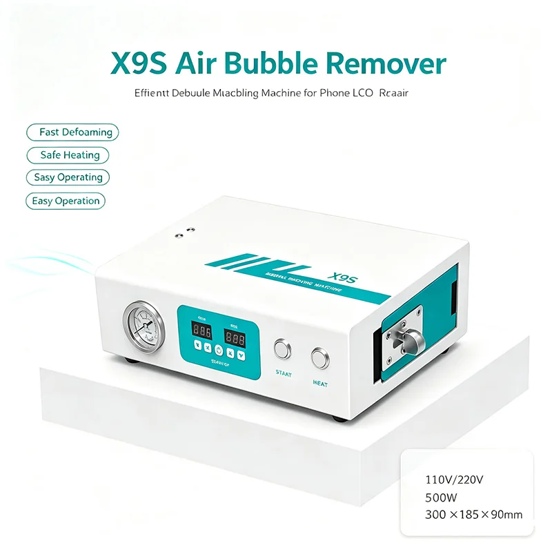 LYBGA UYUE X9S Mini Air Bubble Remover High Pressure LCD Screen Repair Tool for iPhone Samsung Mobiles Edge 220V 110V