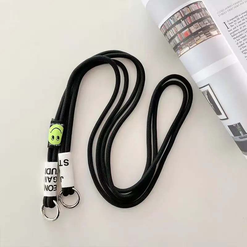 

Высококачественный однотонный прочный ремешок для мобильного телефона, золотой модный диагональный длинный веревочный плечевой ремень, безопасный ремешок с защитой от потери