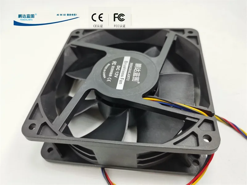 pa Blueprint 12038 Max Airflow Rate 12v1. 5a Double Ball Bearing PWM Temperature Control Cooling Fan 120*120*38MM