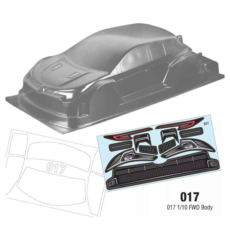 

Scale 1/10 Front wheel drive On road body shell for 190mm RC Drift car Tamiya tt02 tt01 Chassis Upgrades Kyosho fazer hsp hpi