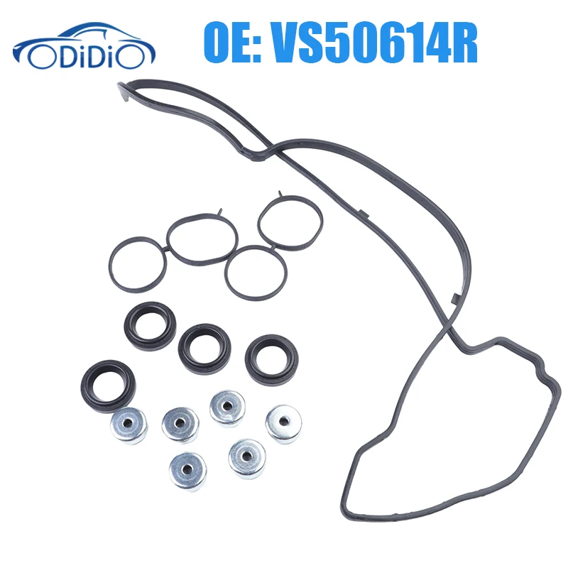 ODIDIO Valve Cover Gasket Spark Plug Tube Seal Grommet Set VS50614R 12030-RAA-A00 For Honda Accord Civic CRV