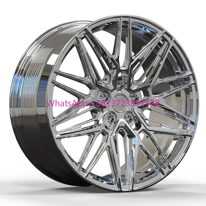 

Passenger Car Wheel Rim Chrome Polished Multi Mesh Spoke Rims 16 17 18 19 20 21 22 Inch Car Alloy Wheel for Car Cadillac CT6 CT5