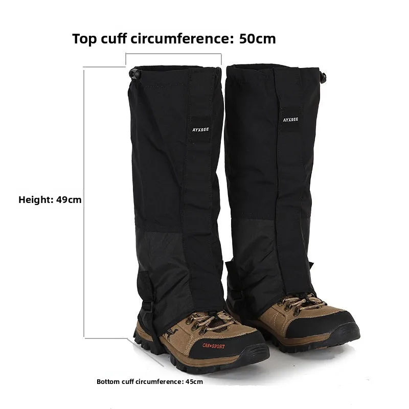 Picture 3: Outdoor Wide Waterproof Snow Gaiters 5055cm Skiing Leg Protection Sandproof Mudproof Insect Proof Binding Strap Unisex