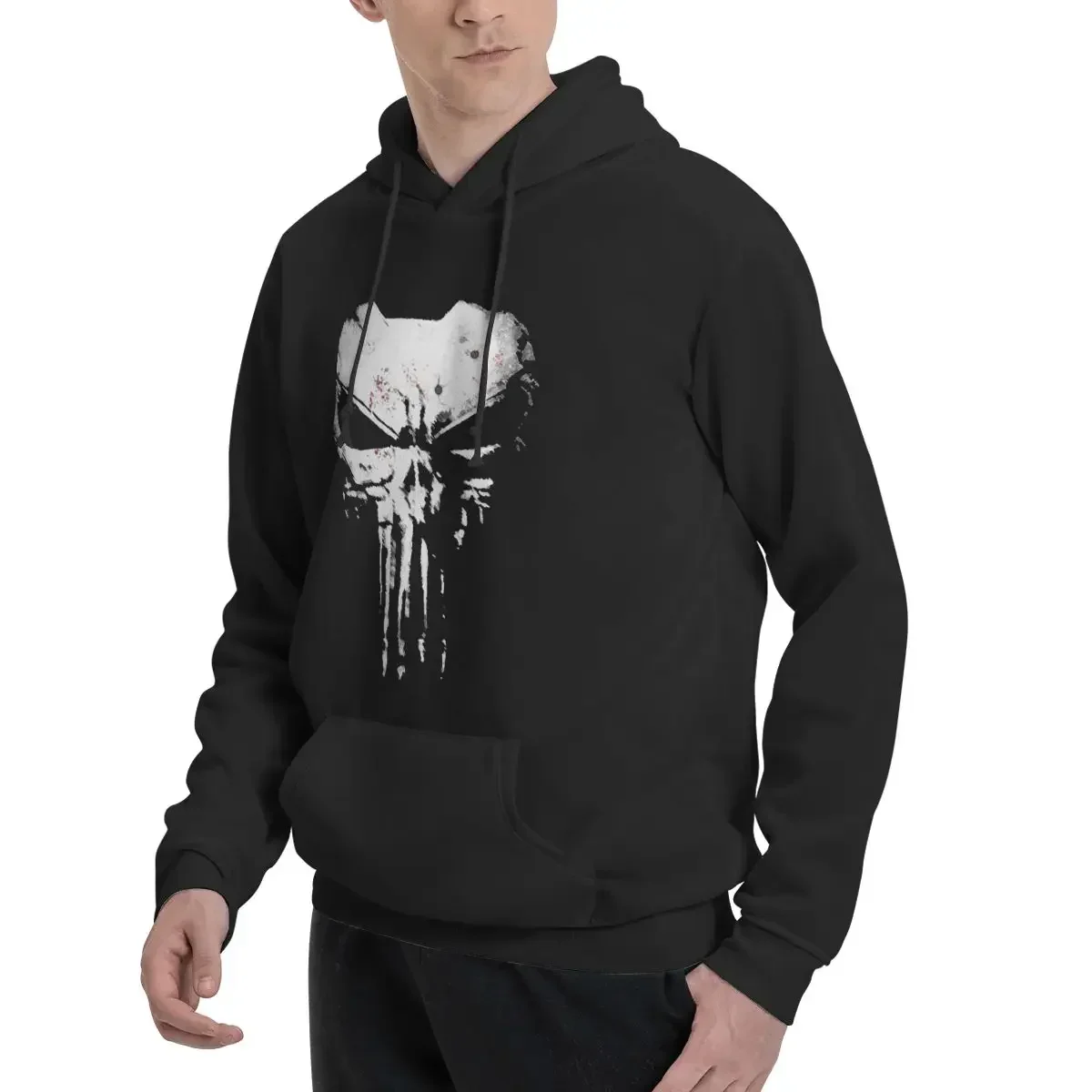 Men  The Skull Punisher Hooded Sweatshirts New Style Hoodie Shirt Awesome Hoodies Couple Thin  Sweatshirt