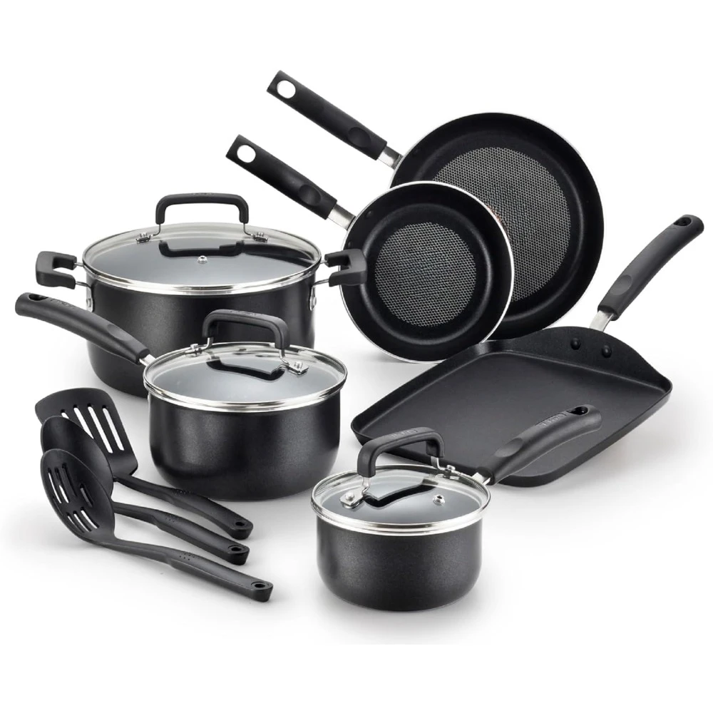 

Nonstick cookware set 12-piece set, pots and pans, kitchen cooking set with frying pan, pan, wok, Netherlands oven, frying pan