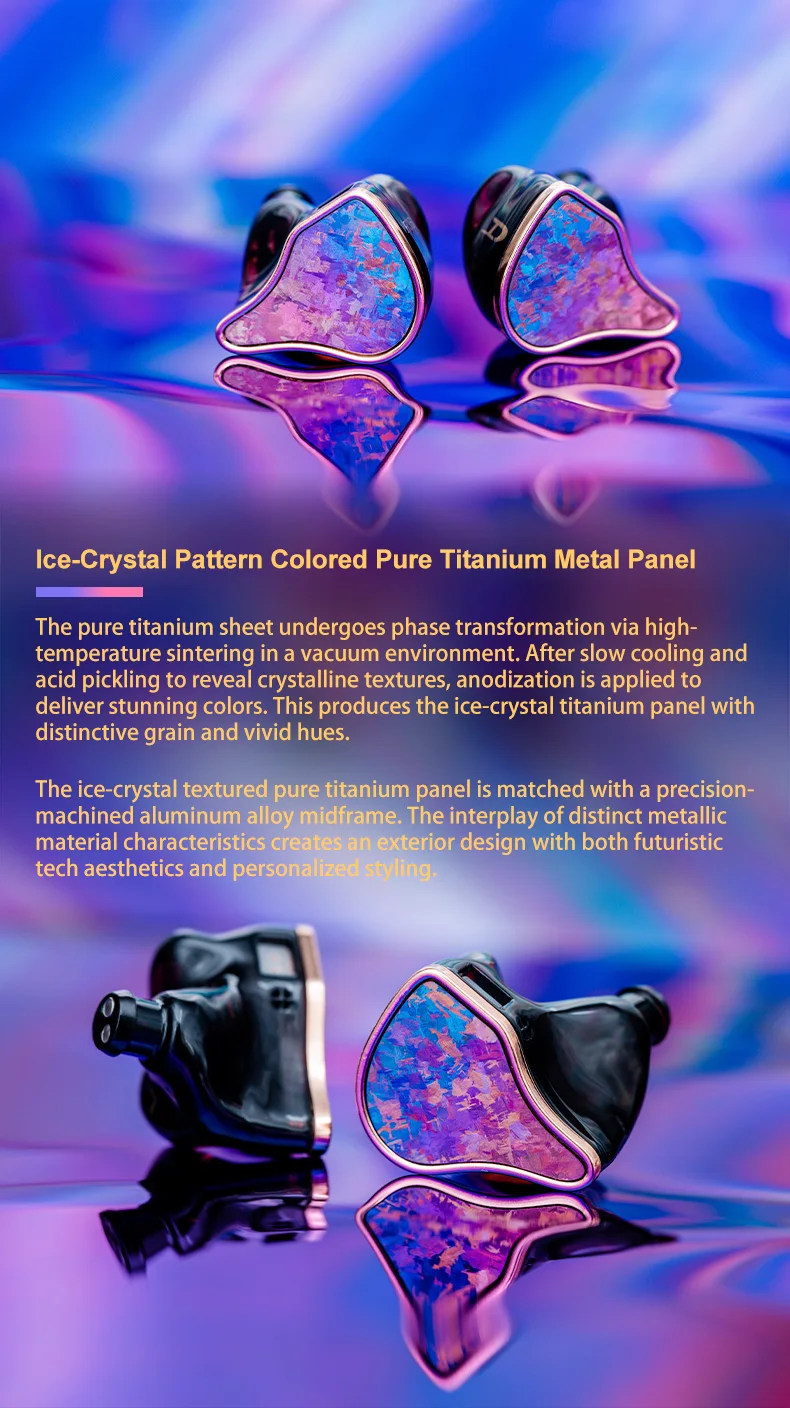 DUNU PRS6 titanium faceplate