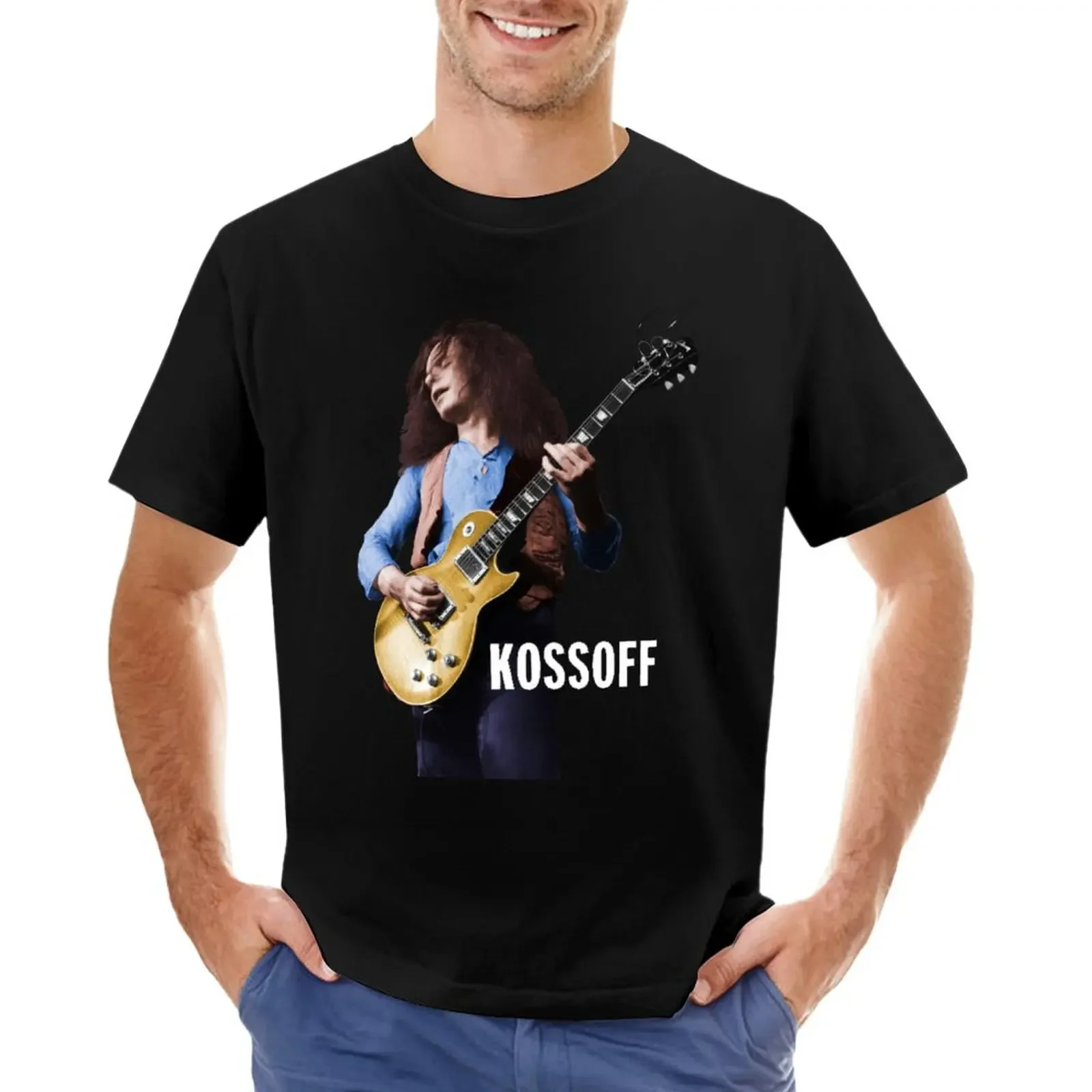 Blanks Heavyweight T Shirts for Men Paul Kossoff T-Shirt Men Clothing Graphic Oversized 2024 Funny Summer Tops Tees Fashion