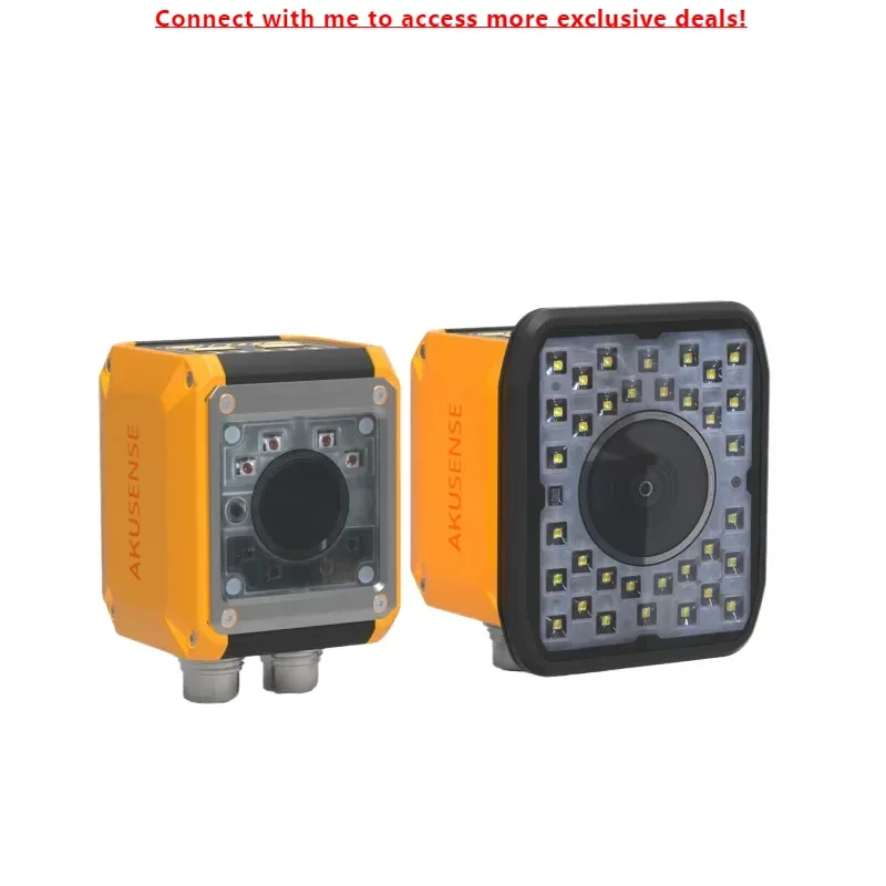 

AKUSENSE VDS20C-X508WP Color Vision Sensor 100-2000mm Range 8mm Autofocus Intelligent White Light Detection Cable Connection